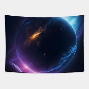 Planets Lights In Space Tapestry