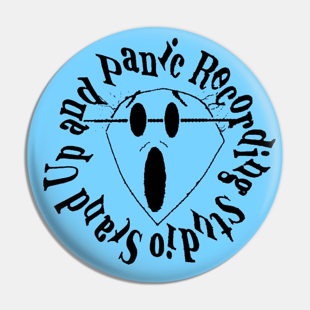 Stand Up & Panic Recording Studio (classic logo version) Pin by Perry & Den Merch