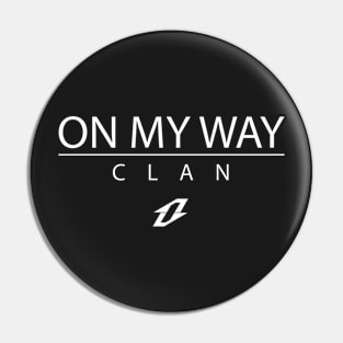 OnMyWay Clan Clean White Version Pin