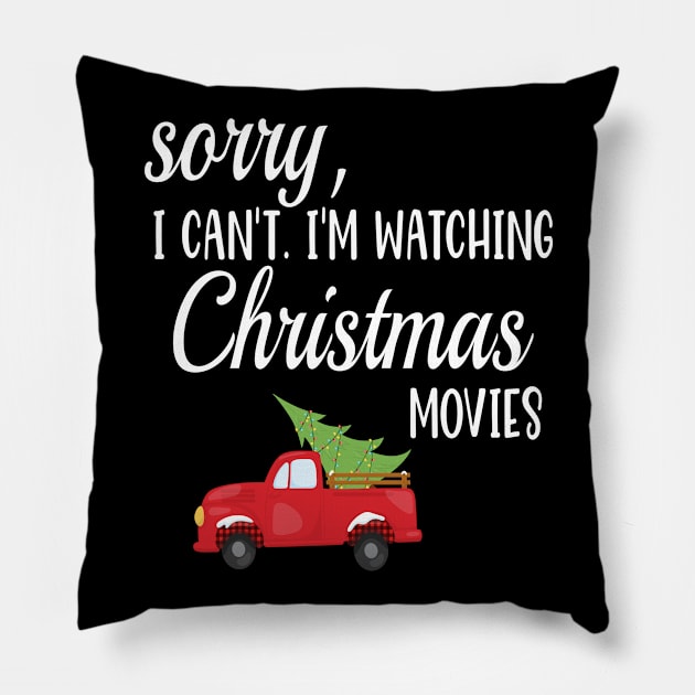 Funny Christmas Movies Fan Gift for Women Pillow by JPDesigns