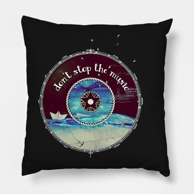 don't stop the music Pillow by Sybille