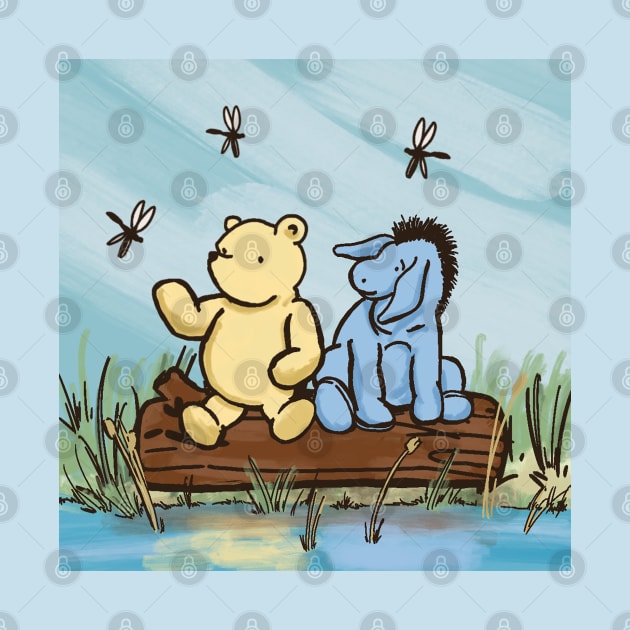 Pooh and Eeyore by Imagine8 Design