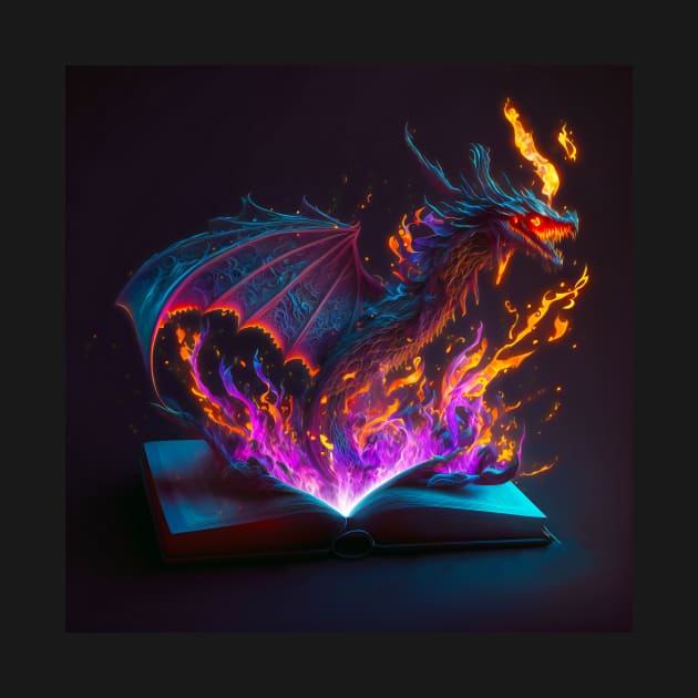 Reading is Magic - Dragon Fantasy by PsychedelicPour