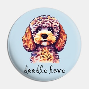 Doodle Love Pin