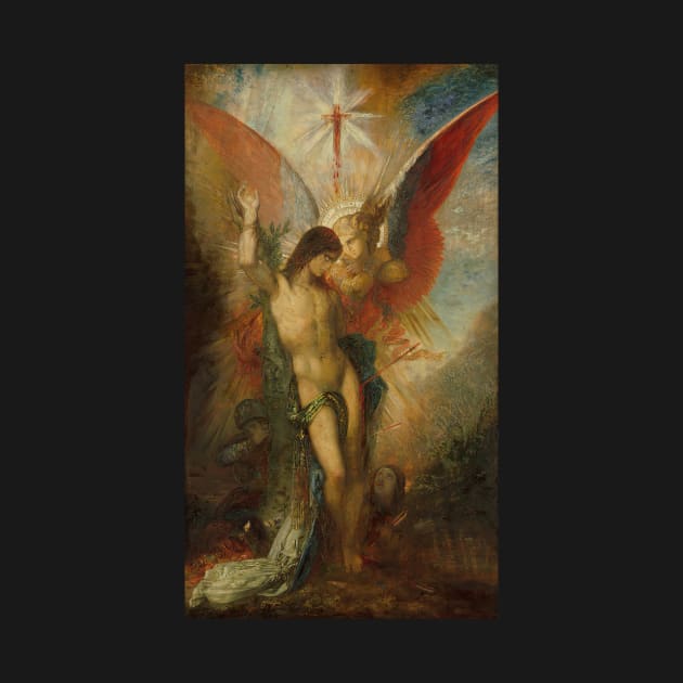 Saint Sebastian And The Angel by Gustave Moreau by Classic Art Stall