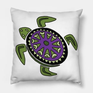 Sea Turtle Abstraction Pillow