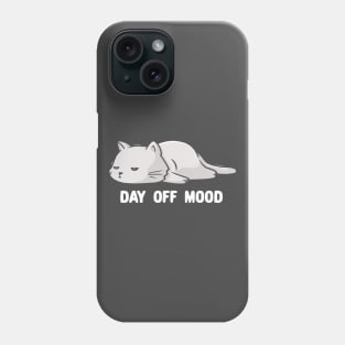 Day Off Mood Cute Lazy Cat Gift Phone Case