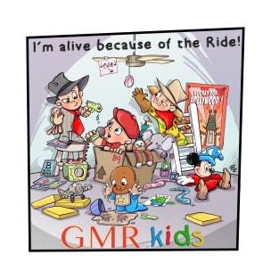 GMR Great Movie Ride Kids I'm Alive Because of the Ride T-Shirt