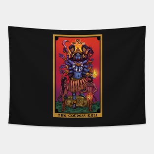 The Goddess Kali The Devil Tarot Card Tapestry