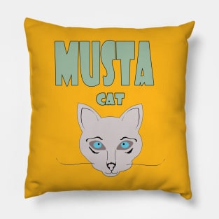 Musta cat mustache Pillow