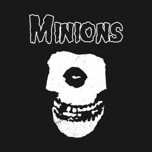 Funny Cute Skull 80's Retro Punk Rock Band Parody T-Shirt