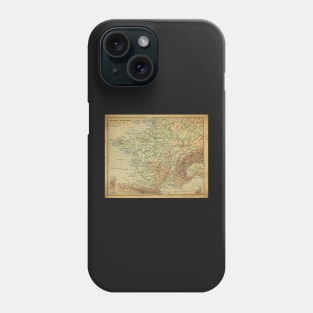 Old Map - Vintage - France Phone Case