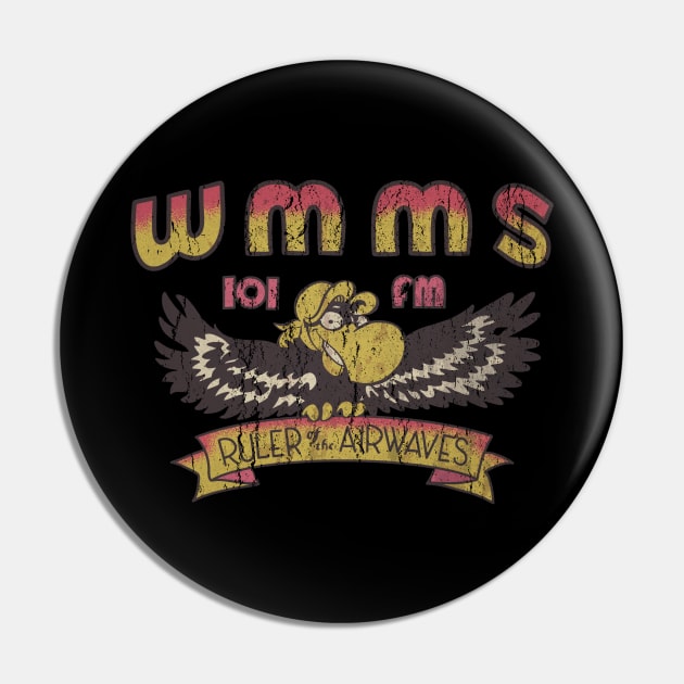 Vintage WMMS 101 FM Radio Station Pin by provokta art.directory