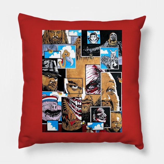 Bray wyatt Pillow by Ayesha