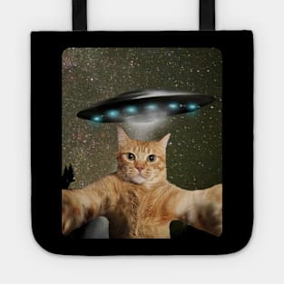 CAT SELFIE UFO Tote