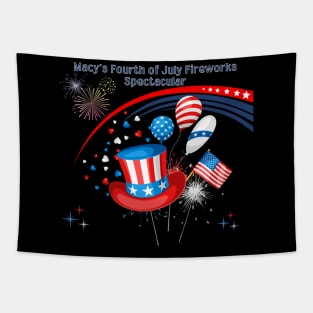 July Fireworks Celebration Tapestry