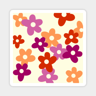 Lesbian Flower Pattern Magnet