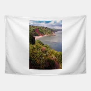 Oddicombe Beach Babbacombe Bay Devon Tapestry