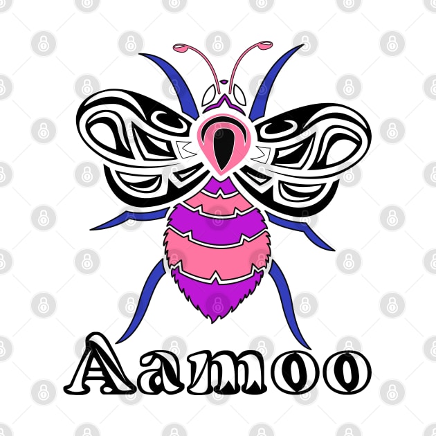 Genderfluid Aamoo (Bee) by KendraHowland.Art.Scroll