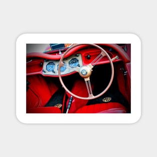 MG TA Classic Sports Car Interior Magnet