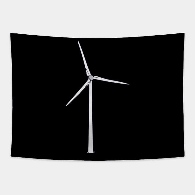 Wind Power - Wind Turbine - Mechanical Power Tapestry by DeWinnes