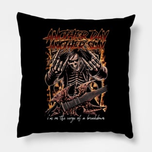 Another Day Another Slay Skeleton Meme Pillow