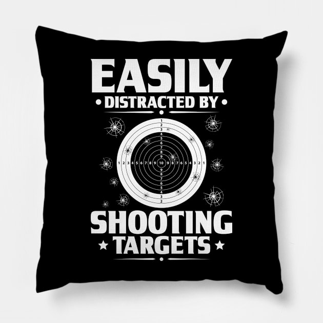 Sports Shooter Shooting Sports Sharpshooter Gift Pillow by Krautshirts