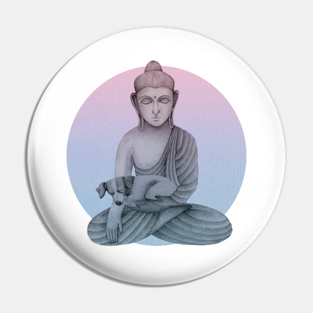 Buddha with dog 1 Pin by KindSpirits