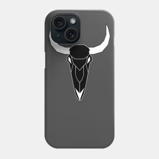 inveted Geo-Bull Skull Phone Case