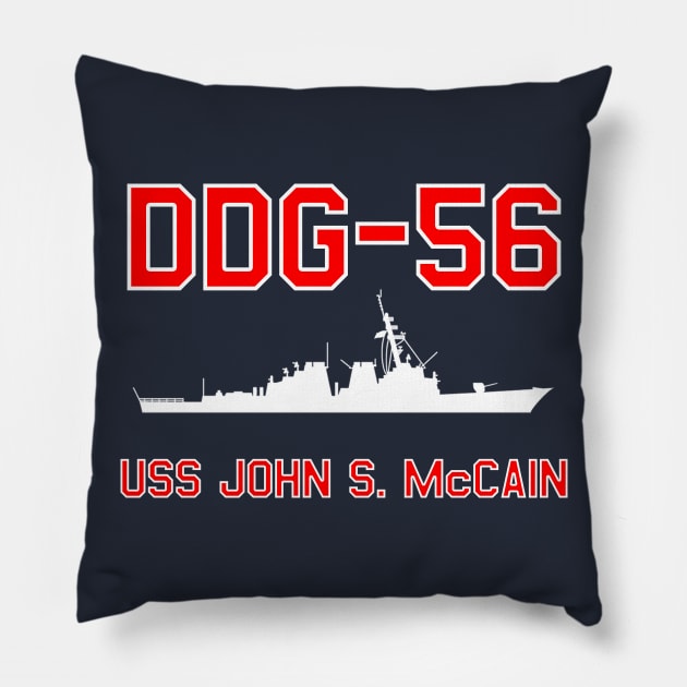 USS John S. McCain Pillow by skittlemypony