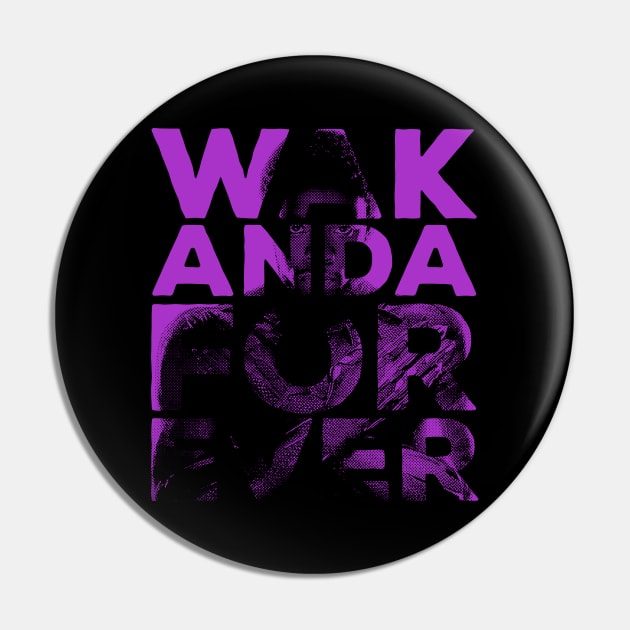 Wakanda Forever Tribute Chadwick Boseman Pin by gastaocared