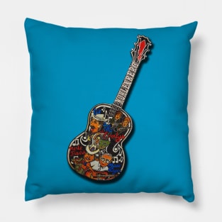 Muhlenberg County Music Legends Guitar (KY) Pillow