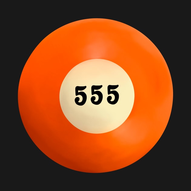 555 Angel Number Pool Ball by notastranger