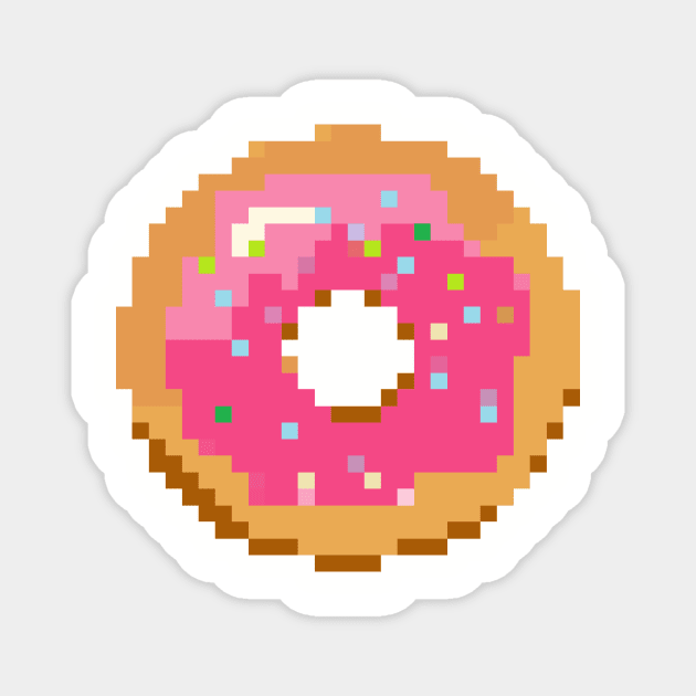 Pixel Doughnut Magnet by Prettyinpinks