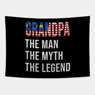 Grand Father Malaysian Grandpa The Man The Myth The Legend - Gift for Malaysian Dad With Roots From  Malaysia Tapestry