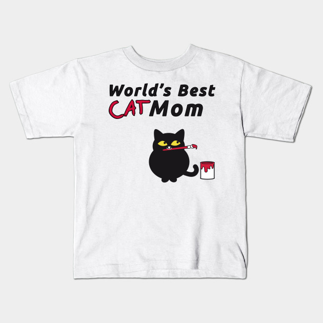 World S Best Cat Mom Cute Chubby Kitty Painting Cat Mom Gifts
