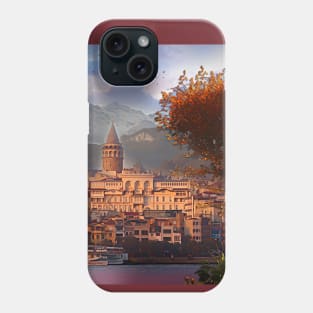 village on the mountainside Phone Case