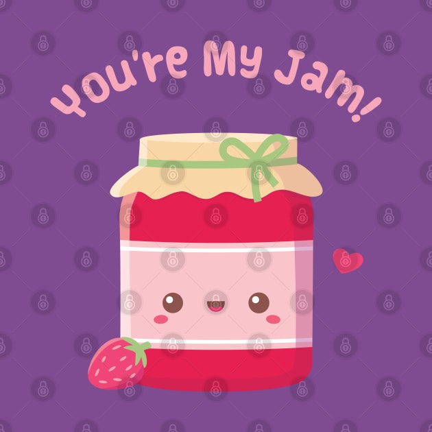 You Are My Jam, Strawberry Jam Bottle by rustydoodle