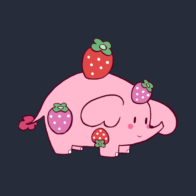 Strawberry Elephant by saradaboru