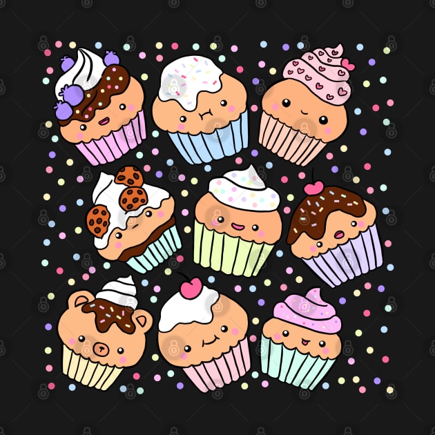 Cute cupcake illustration by Yarafantasyart