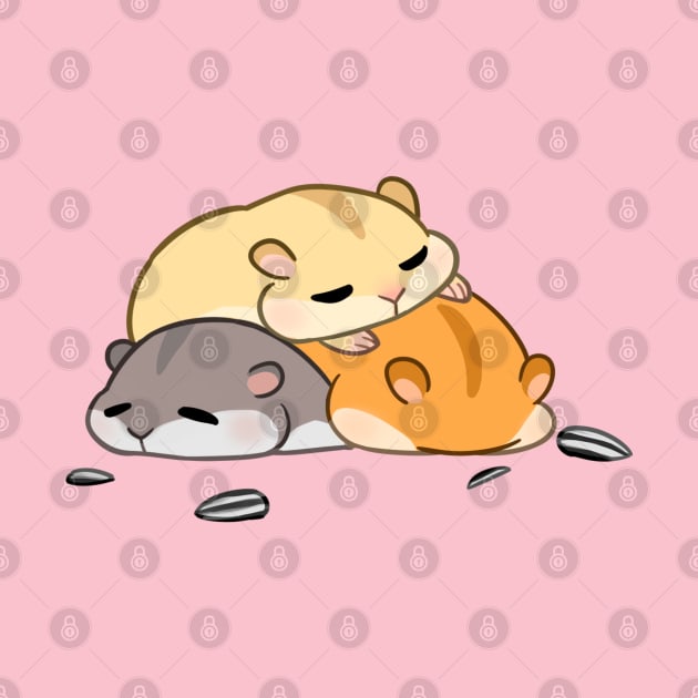 Snoozing Hamsters by StarSheepSweaters