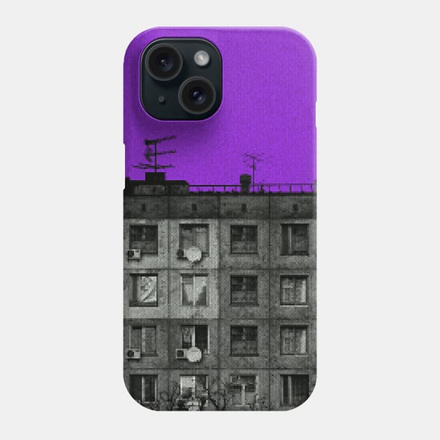 POST-SOVIET PANELKA // Typical russian panel houses Phone Case by MSGCNS