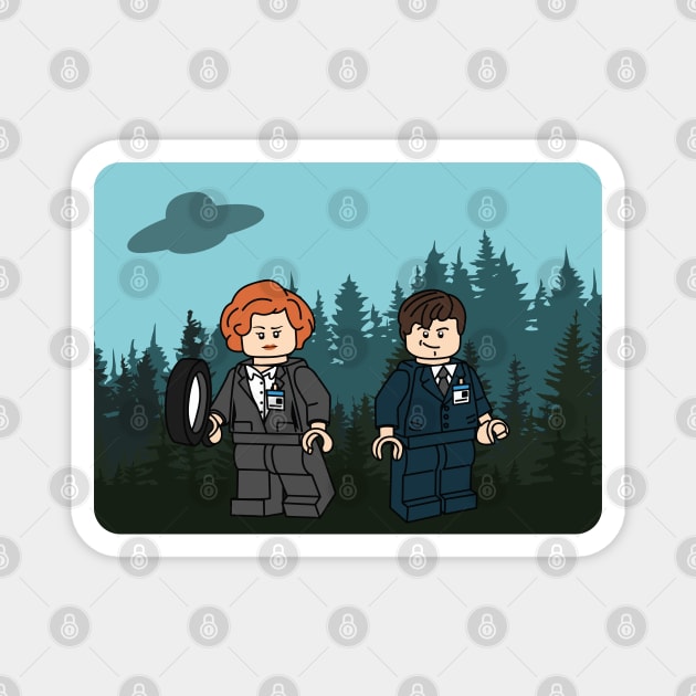 X-Files Bricks Magnet by hya_bm