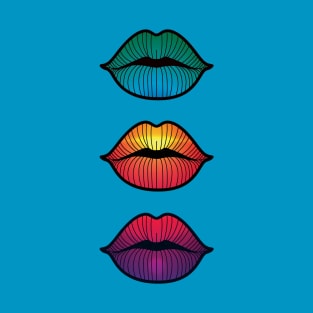 Color Kiss Lips T-Shirt