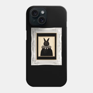 Edward Gorey-inspired Rabbit Portrait Phone Case