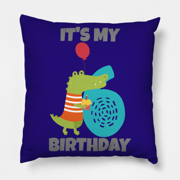 It's My 6th Birthday, Happy 6th Birthday, Happy sixth Birthday Alligator Design for boys and girls