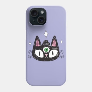 All seeing eye kitty Phone Case