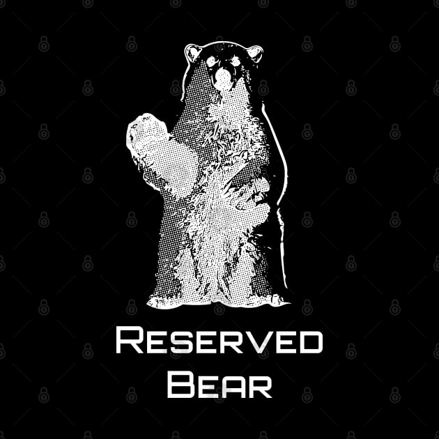 Reserved bear (white) by Think Beyond Color