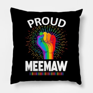 Proud Meemaw Gay Lgbt Pillow