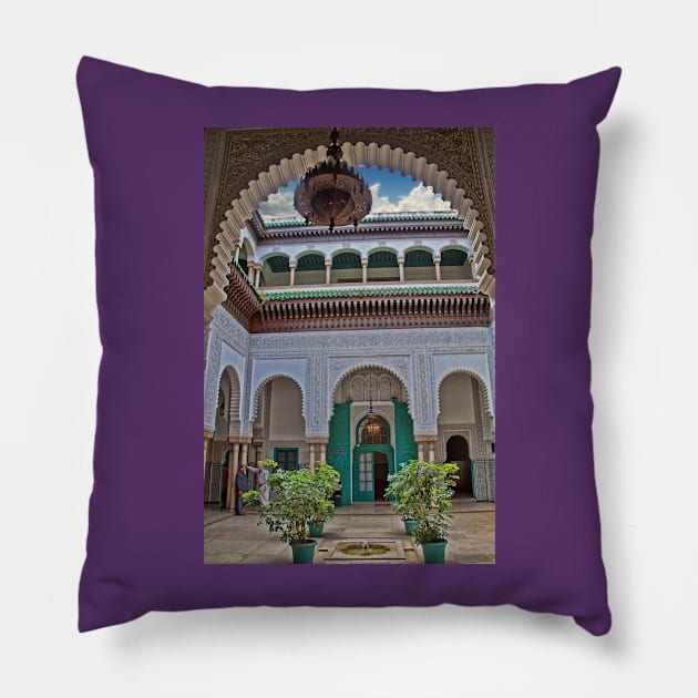 Morocco. Casablanca. City Hall. Courtyard. Pillow by vadim19